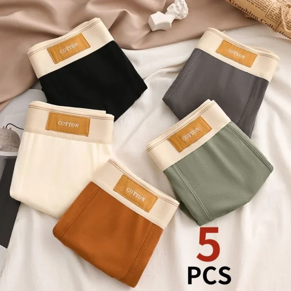 5 Cái/lốc Quần Lót Nam Quần Boxer Cotton Nguyên Chất Quần Lót Nam Quần Lót Thoáng Khí Quần Lót Thể Thao Thoải Mái Gợi Cảm Quần Boxer Nam L-4XL